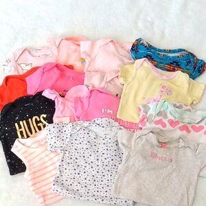 Assorted Carters 6 Month Baby Onesies